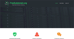 Desktop Screenshot of freesubdomain.org